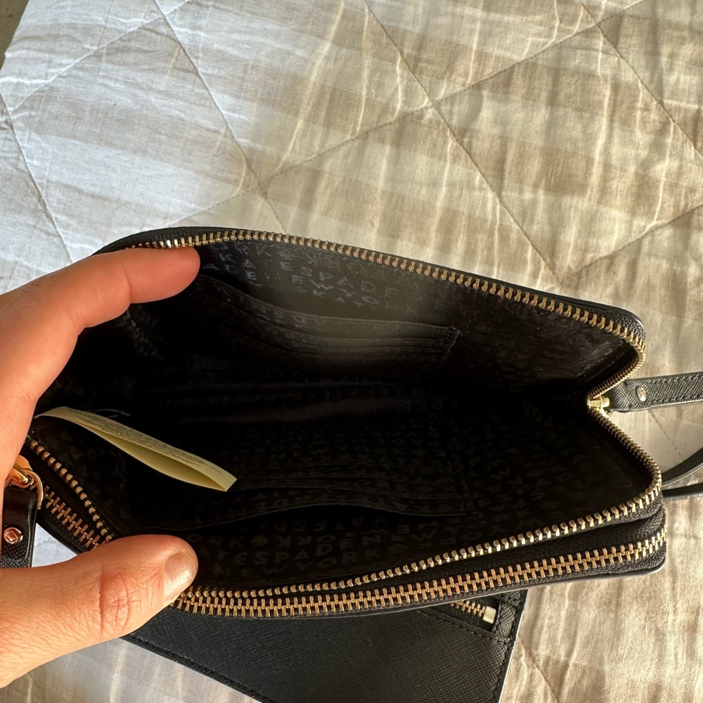 NWOT Kate Spade Black and White Wristlet Duo - Picture 3 of 3